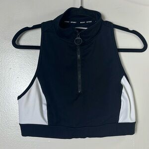 DKNY Black/Green Non-padded Athletic Sports Bra Women’s XL